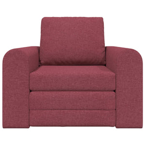 Weinrotes Schlafsofa Stoff 98 cm