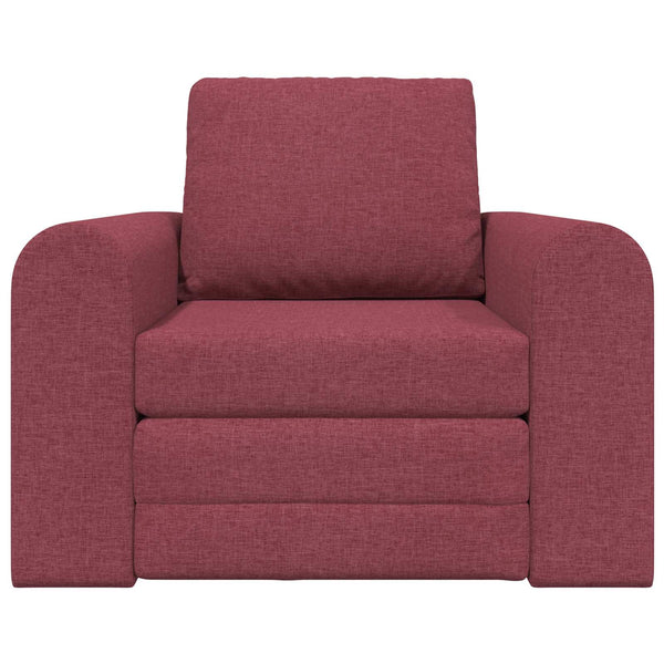 Weinrotes Schlafsofa Stoff 98 cm