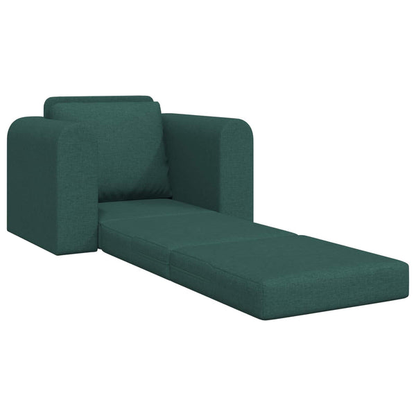 Dunkelgrünes Schlafsofa Stoff 98cm