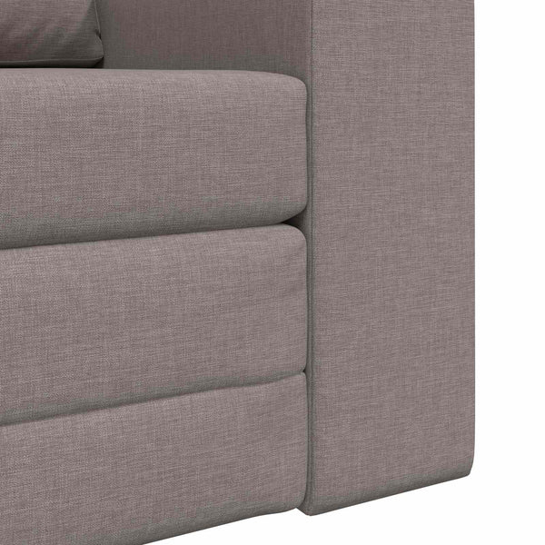 Schlafsofa Taupe Stoff 98 cm