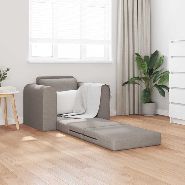 Schlafsofa Taupe Stoff 98 cm