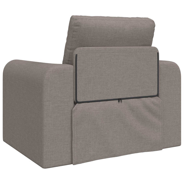 Schlafsofa Taupe Stoff 98 cm