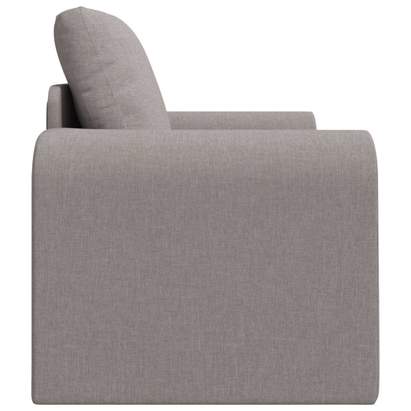 Schlafsofa Taupe Stoff 98 cm