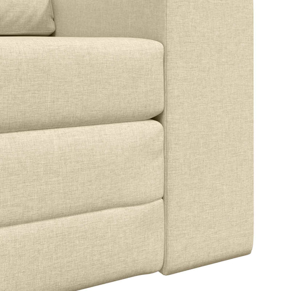 Schlafsofa Creme Stoff 98 cm