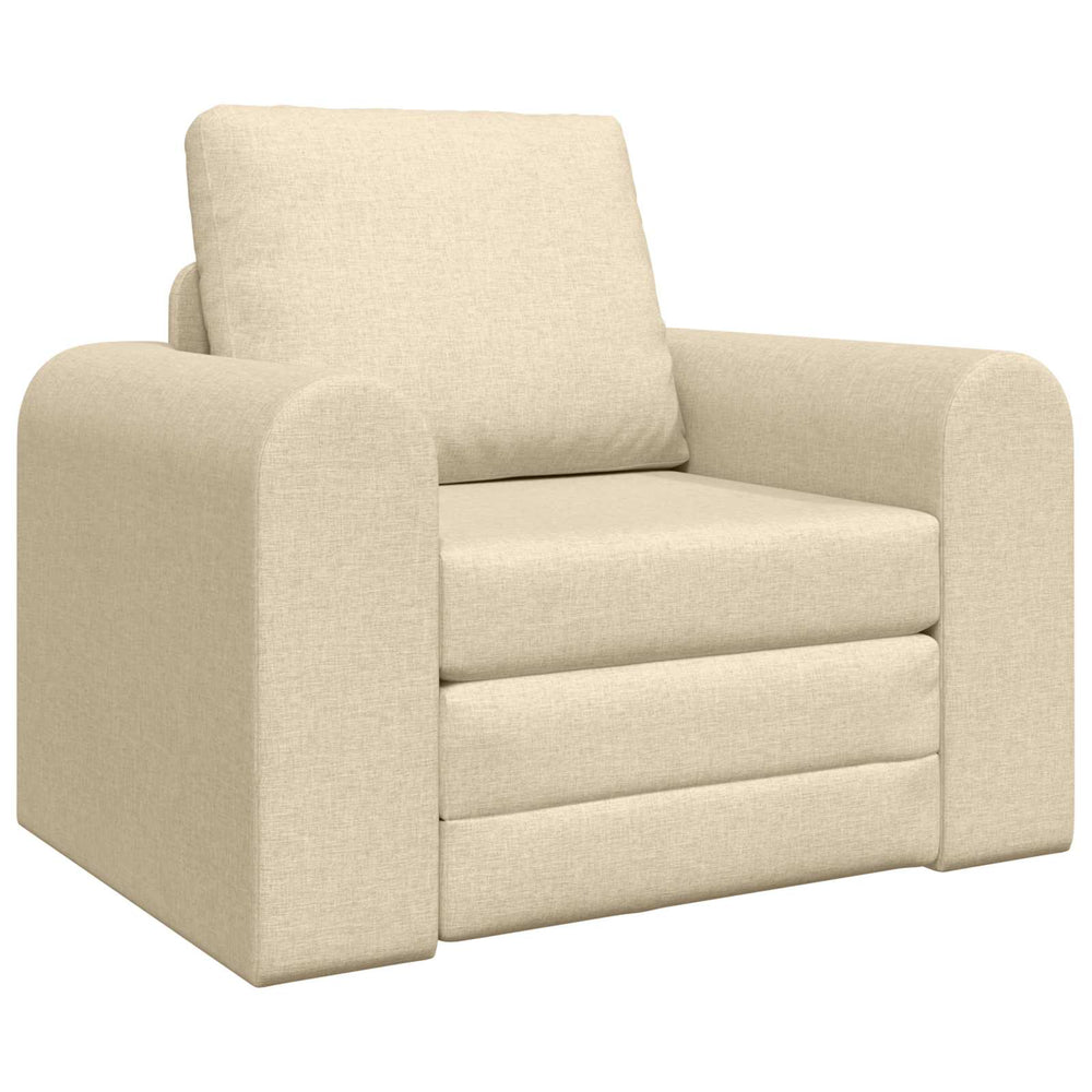 Schlafsofa Creme Stoff 98 cm