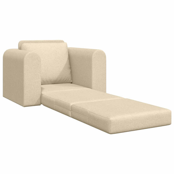 Schlafsofa Creme Stoff 98 cm