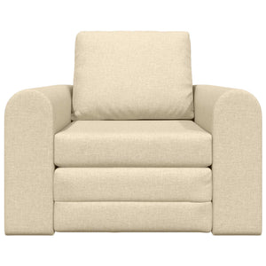 Schlafsofa Creme Stoff 98 cm