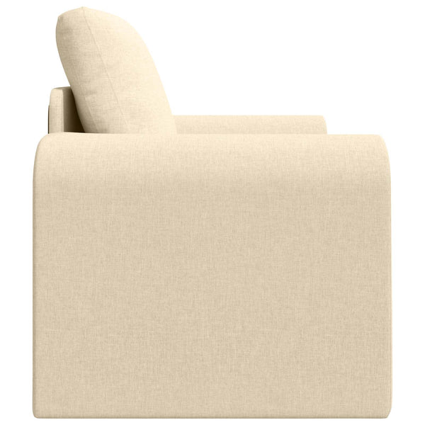 Schlafsofa Creme Stoff 98 cm