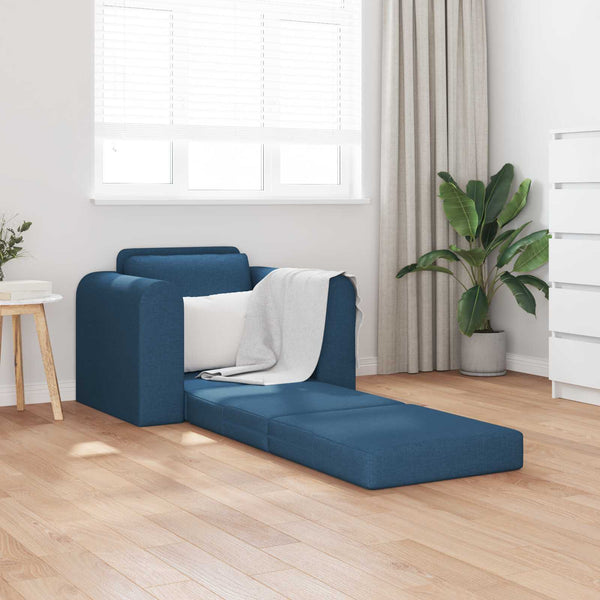 Blaues Schlafsofa Stoff 98 cm