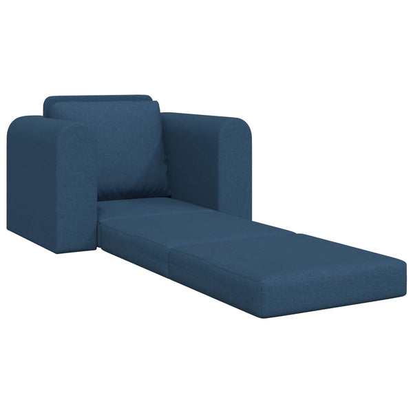 Blaues Schlafsofa Stoff 98 cm