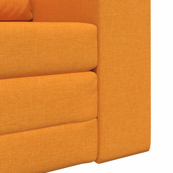Schlafsofa Dunkelgelb Stoff 98 cm