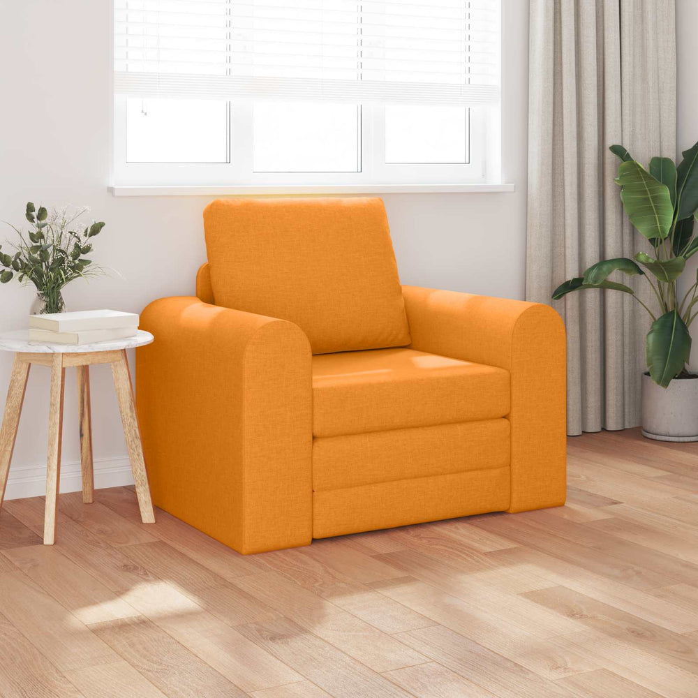 Schlafsofa Dunkelgelb Stoff 98 cm