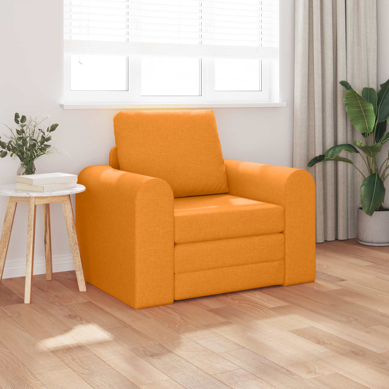 Schlafsofa Dunkelgelb Stoff 98 cm
