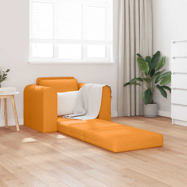 Schlafsofa Dunkelgelb Stoff 98 cm
