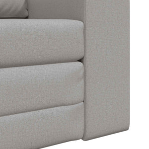 Schlafsofa Wolkengrau Stoff 98 cm