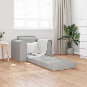 Schlafsofa Wolkengrau Stoff 98 cm