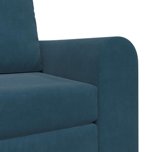 Blaues Schlafsofa Samt 98 cm