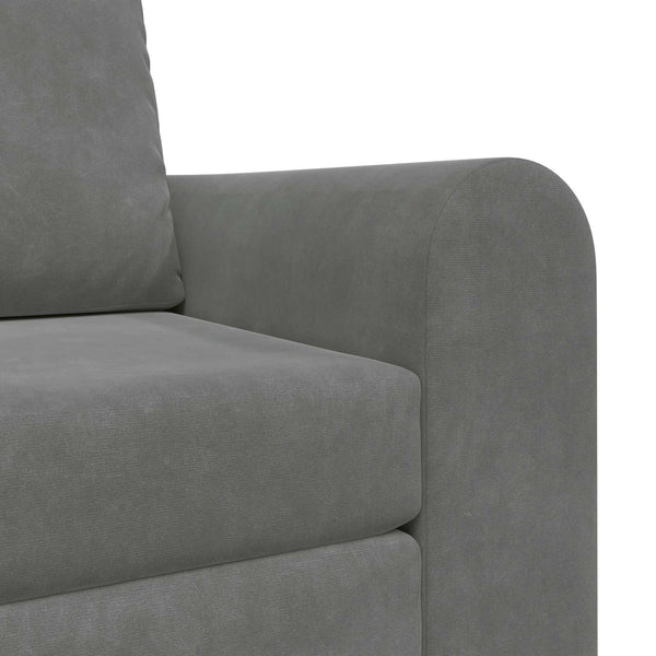 Dunkelgraues Schlafsofa Samt