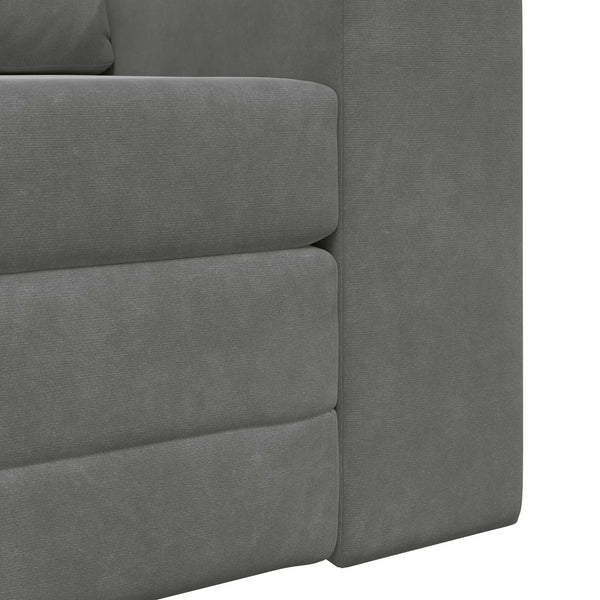Dunkelgraues Schlafsofa Samt