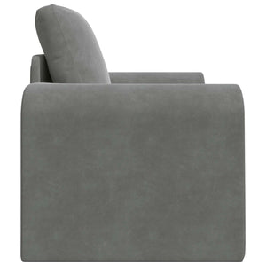 Dunkelgraues Schlafsofa Samt