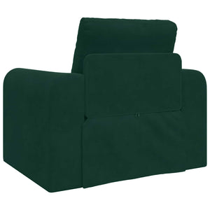 Dunkelgrünes Samt Schlafsofa 98 cm