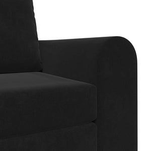 Schlafsofa Schwarz Samt 98 cm