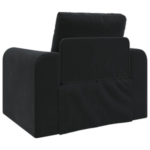 Schlafsofa Schwarz Samt 98 cm