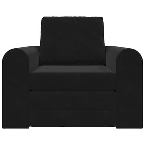 Schlafsofa Schwarz Samt 98 cm