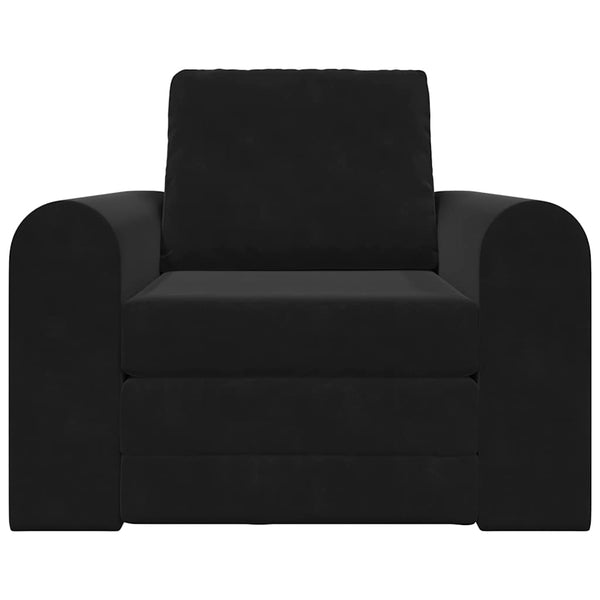 Schlafsofa Schwarz Samt 98 cm