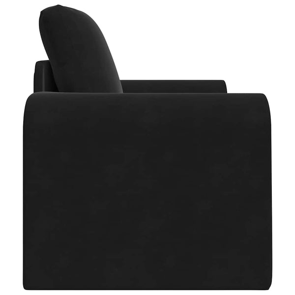 Schlafsofa Schwarz Samt 98 cm
