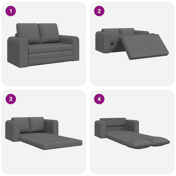 Schlafsofa 60cm Dunkelgrau