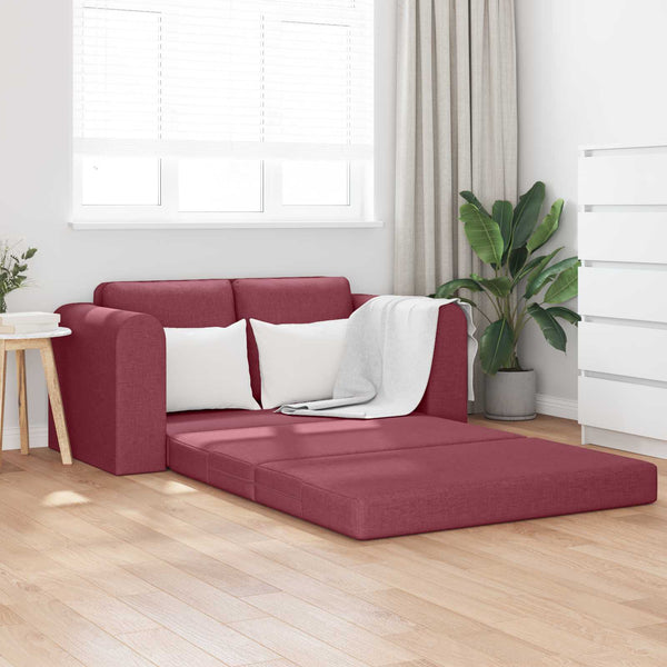 Weinrotes Schlafsofa 60cm