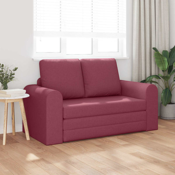 Weinrotes Schlafsofa 60cm