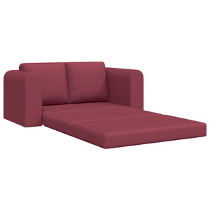 Weinrotes Schlafsofa 60cm