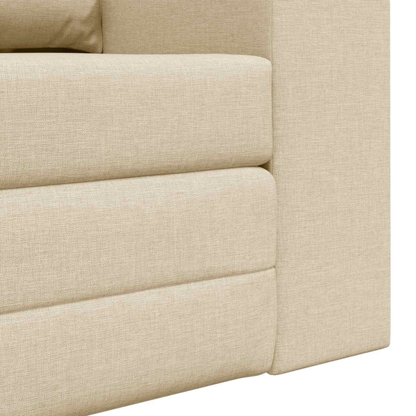 Schlafsofa Creme Stoff 60cm