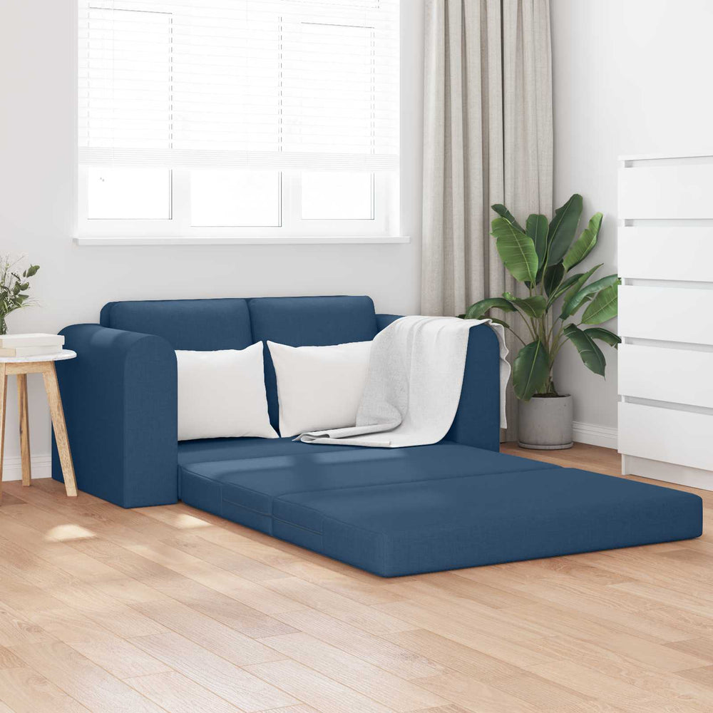 Schlafsofa 60cm Blau Stoff