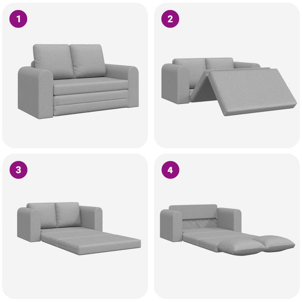 Schlafsofa 60cm Wolkengrau