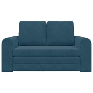 Blaues Schlafsofa Samt 148 cm