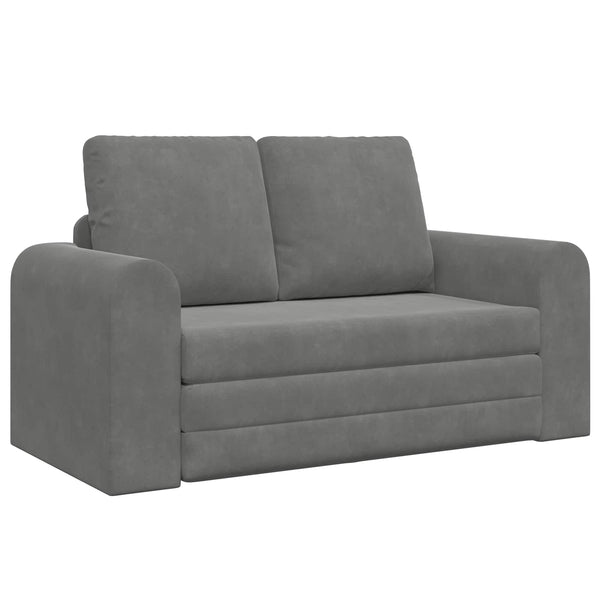 Schlafsofa Dunkelgrau Samt 148cm