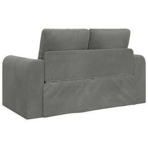 Schlafsofa Dunkelgrau Samt 148cm