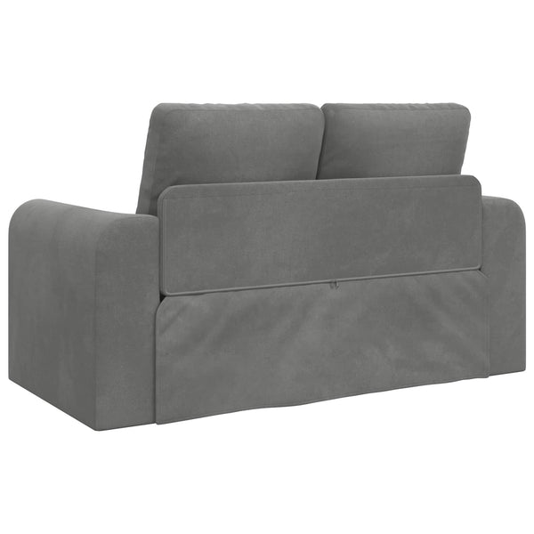 Schlafsofa Dunkelgrau Samt 148cm