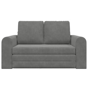 Schlafsofa Dunkelgrau Samt 148cm