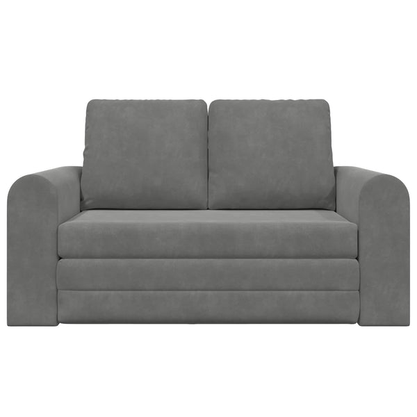 Schlafsofa Dunkelgrau Samt 148cm
