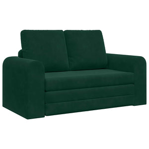 Dunkelgrünes Samt Schlafsofa 148 cm