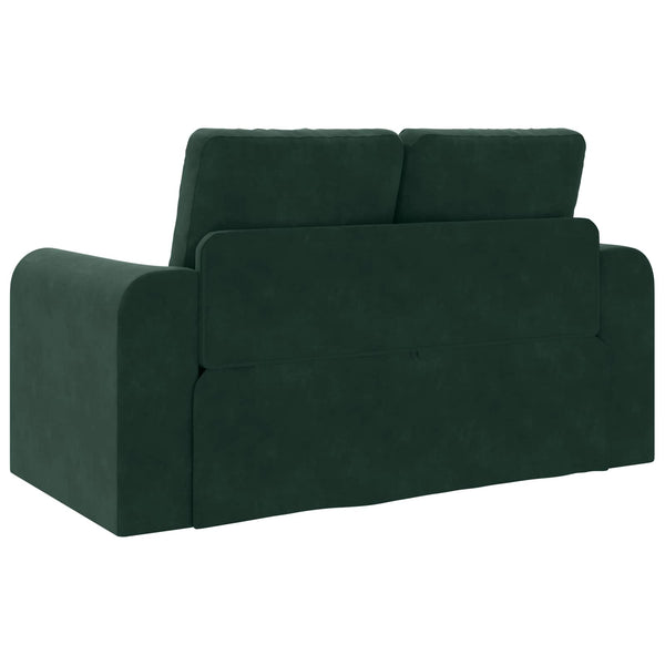 Dunkelgrünes Samt Schlafsofa 148 cm