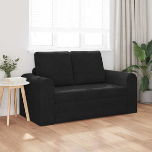 Schlafsofa Schwarz Samt 148 cm