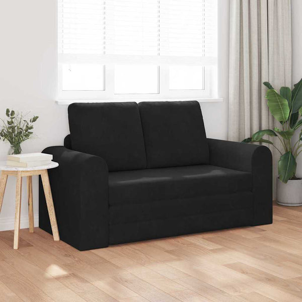 Schlafsofa Schwarz Samt 148 cm