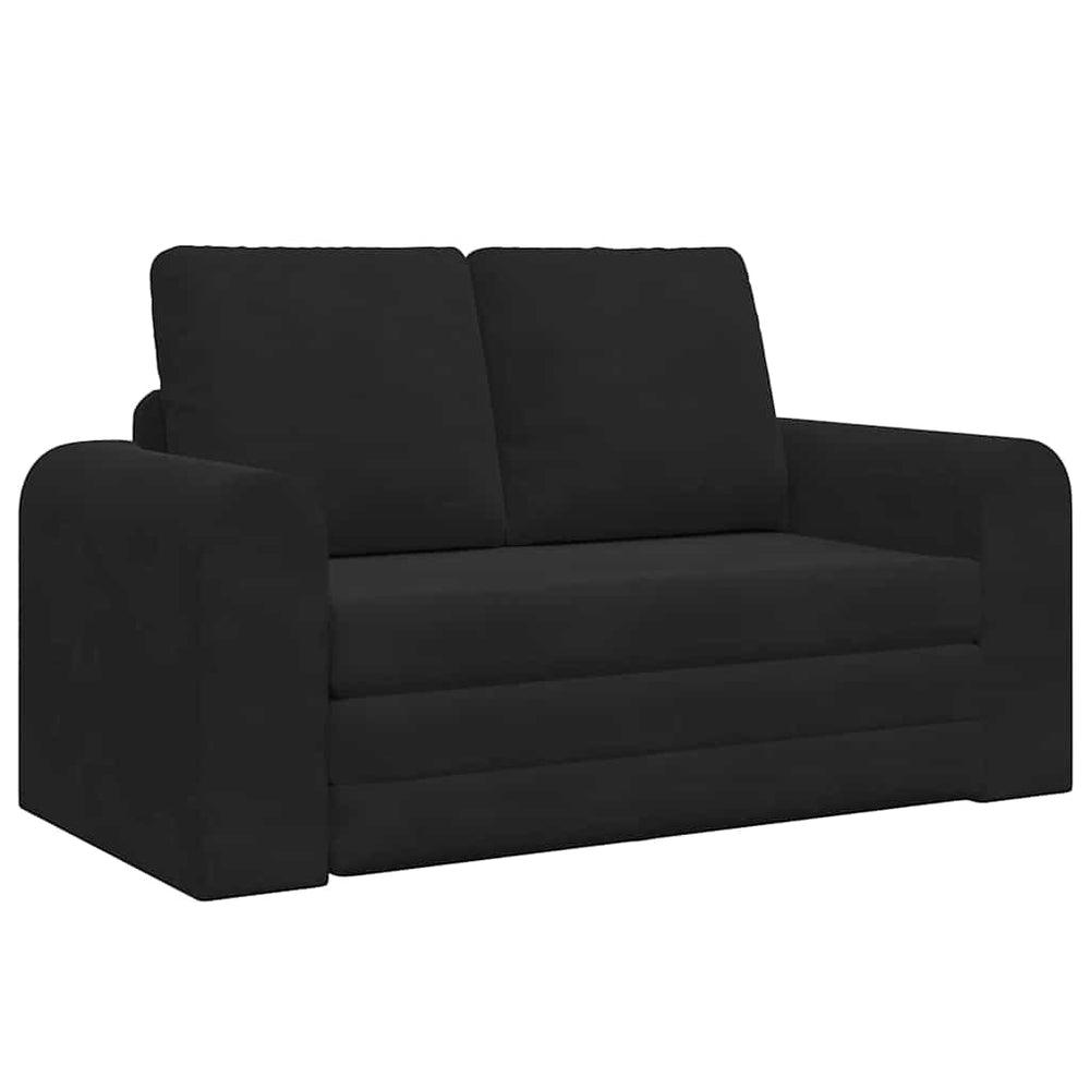 Schlafsofa Schwarz Samt 148 cm