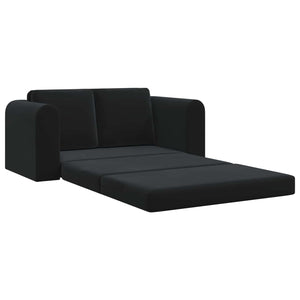 Schlafsofa Schwarz Samt 148 cm