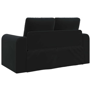 Schlafsofa Schwarz Samt 148 cm